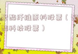 聚酯纤维原料股票（聚酯科技股票）