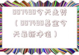 007490今天走势（007490基金今天最新净值）
