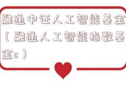 融通中证人工智能基金（融通人工智能指数基金c）