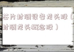 芯片封测设备龙头股（封测龙头概念股）