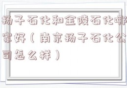 扬子石化和金陵石化哪家好（南京扬子石化公司怎么样）