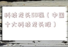 科技龙头50强（中国十大科技龙头股）