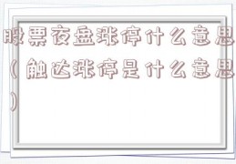 股票夜盘涨停什么意思（触达涨停是什么意思）