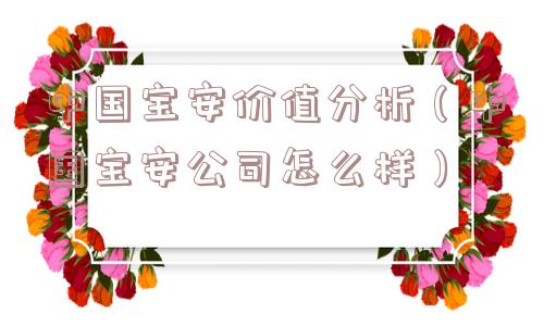中国宝安价值分析(中国宝安公司怎么样) 中国宝安价值分析(中国宝安公司怎么样)