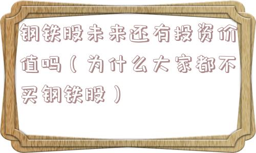钢铁股未来还有投资价值吗（为什么大家都不买钢铁股）