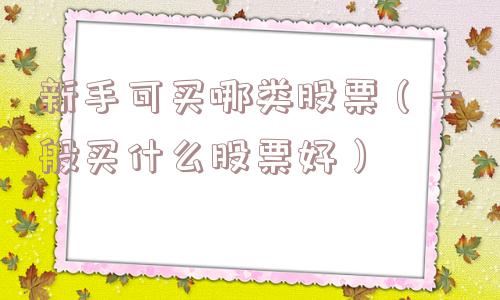 新手可买哪类股票(一般买什么股票好) 新手可买哪类股票(一般买什么股票好)