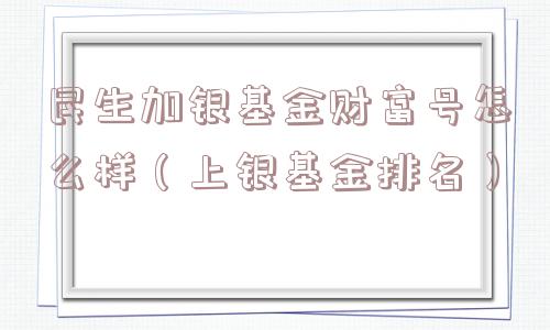 民生加银基金财富号怎么样(上银基金排名) 民生加银基金财富号怎么样(上银基金排名)