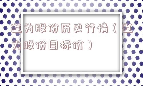 迈为股份历史行情（迈为股份目标价）