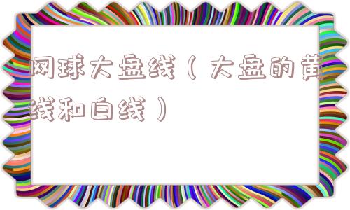 网球大盘线（大盘的黄线和白线）