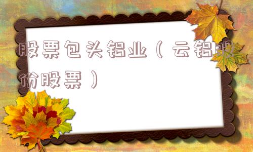 股票包头铝业（云铝股份股票）